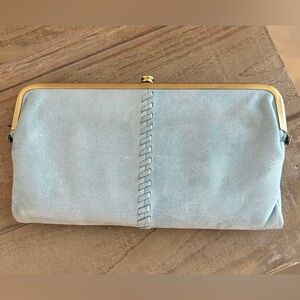 Hobo Lauren Clutch Wallet in blue topaz